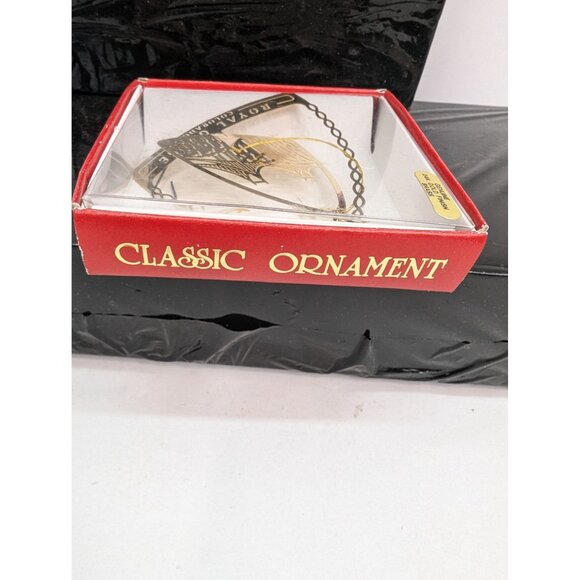 Royal Gorge Colorado Christmas Tree Decoration Brass with 24K Gold Finish - Picture 4 of 6